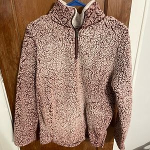 Love tree Sherpa red/burgundy